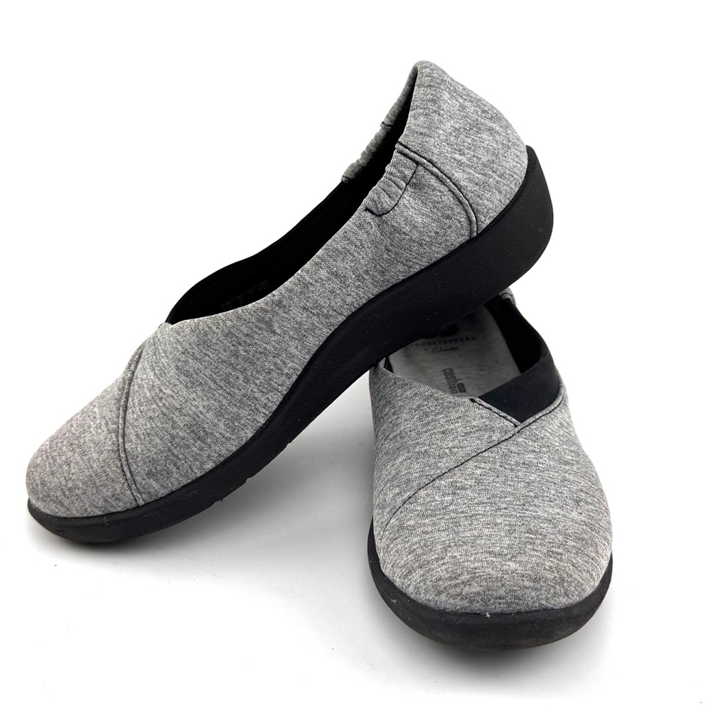Clark’s Cloudstepper Women Sillian Jetay Slip On Flat Gray 5